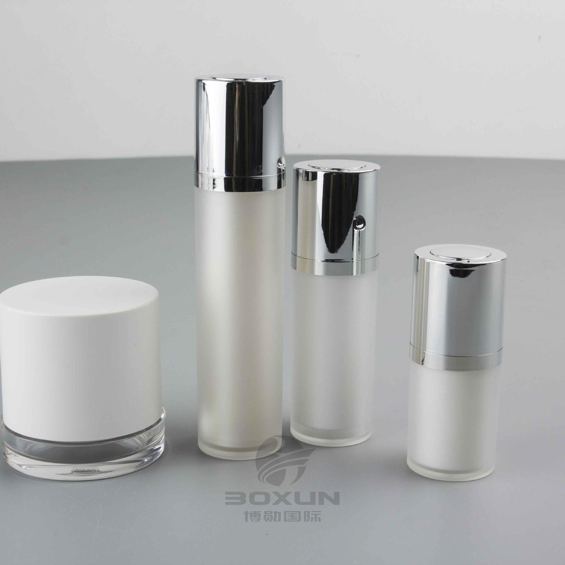Acrylic bottle cosmetic bottle rotary switch lotion bottle cream bottle can be customized