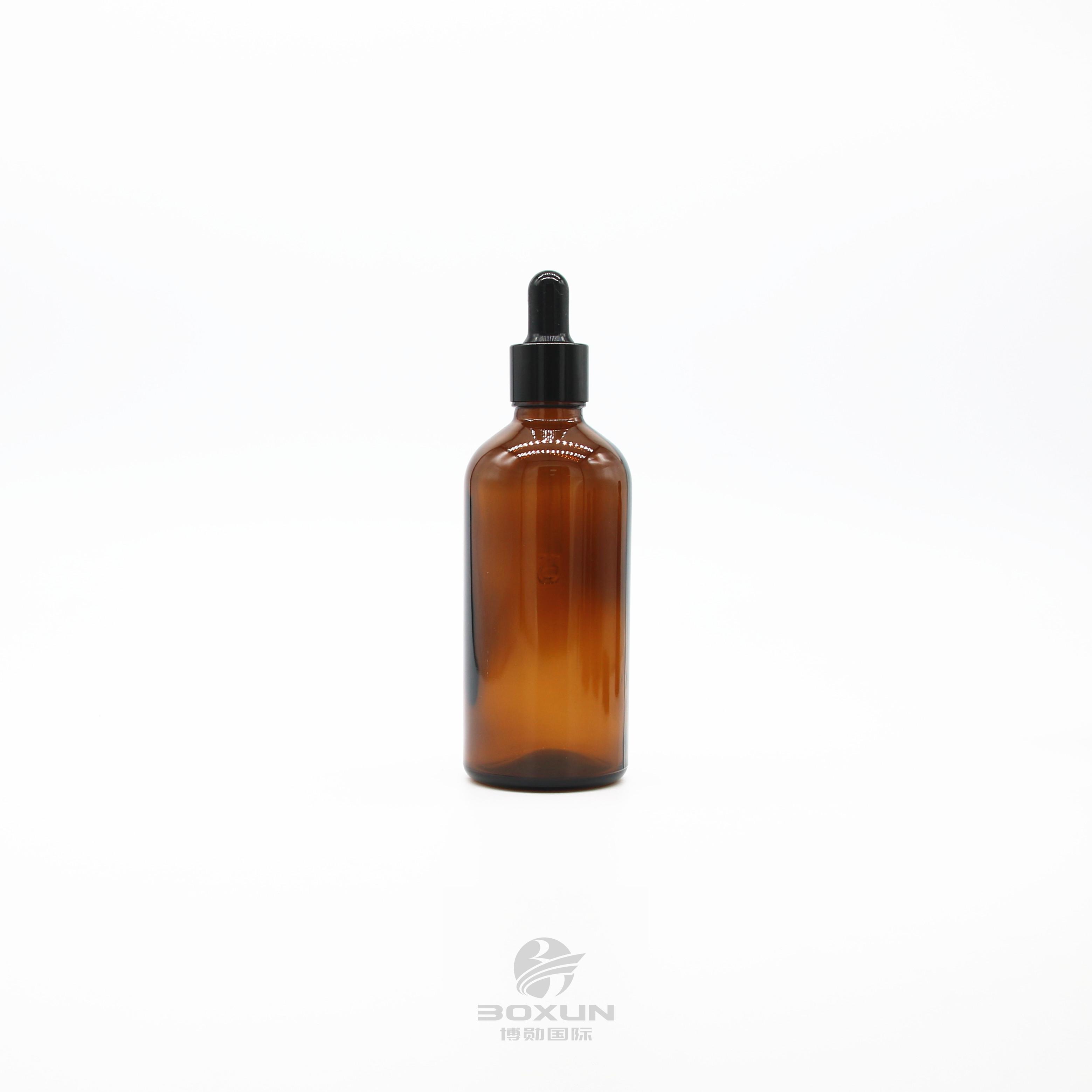 100ml50ml30ml20ml15ml10ml5ml amber dropper bottle essential oil bottle can be used with lotion pump spray head dropper screw cap anti-theft cap