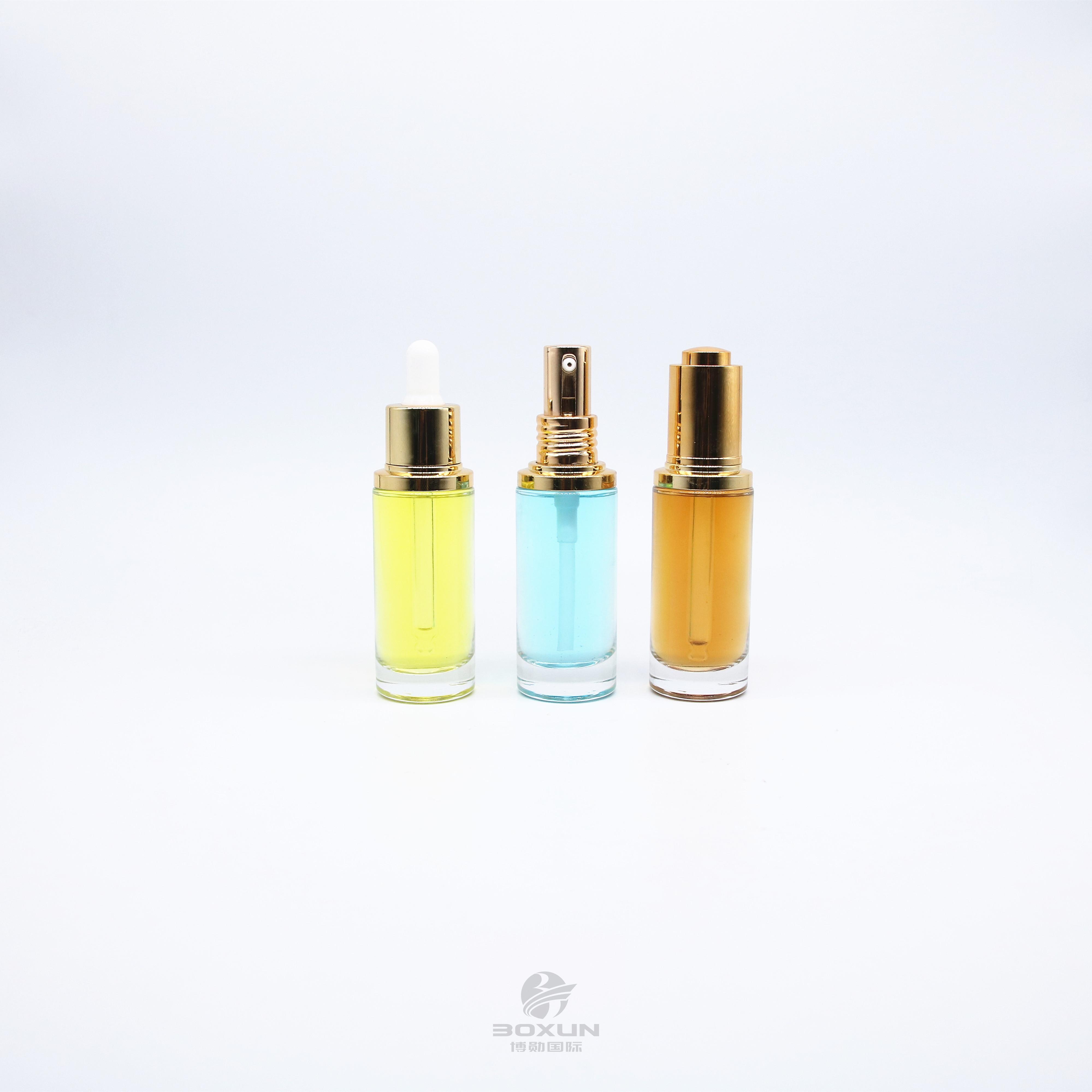 30ml40ml50ml glass lotion bottle dropper bottle perfume bottle small sample bottle can be customized can be used with pump head spray dropper pressure pump dropper rotary pressure pump dropper