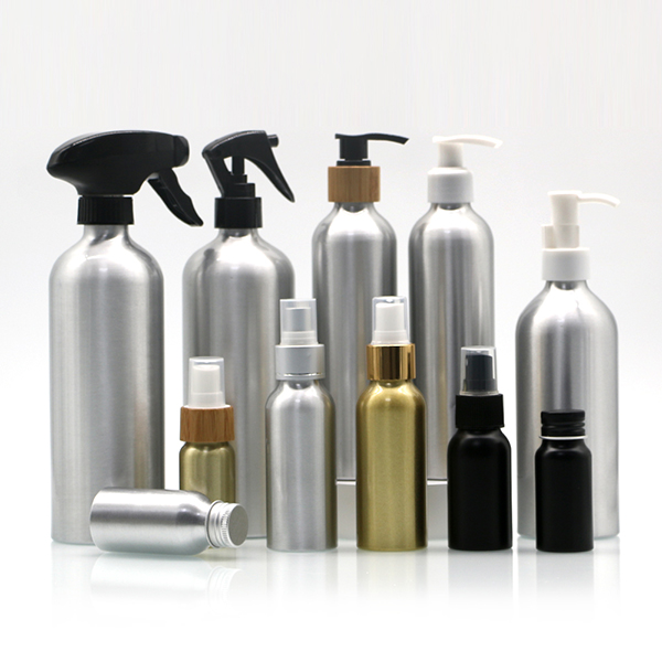 10ML-1000ML cosmetics aluminum bottle packaging shampoo conditioner bottle