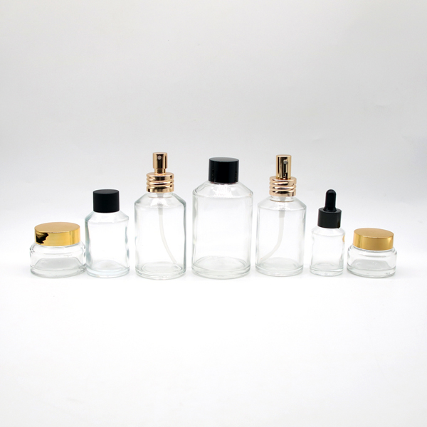 Spot transparent shoulder bottle can be equipped with lotion pump spray dropper Cap  - 副本